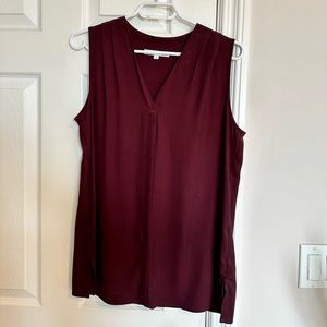 Size small, burgundy